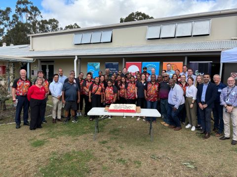 Cherbourg Digital Service Centre staff, local residents, and partners (including Fujitsu) celebrated the graduation of new trainees along with the 2nd anniversary of the Centre in August 2024.