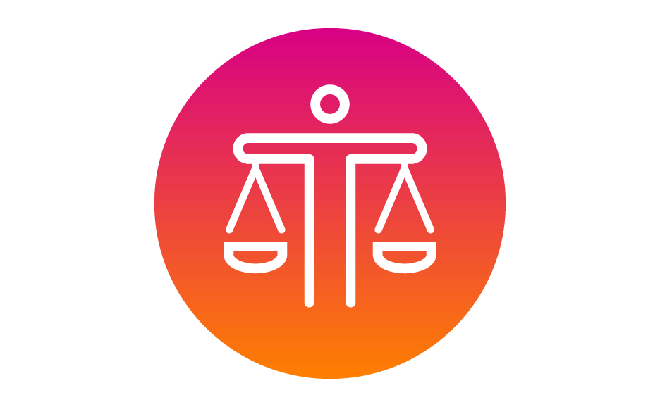 Icon of balance scales